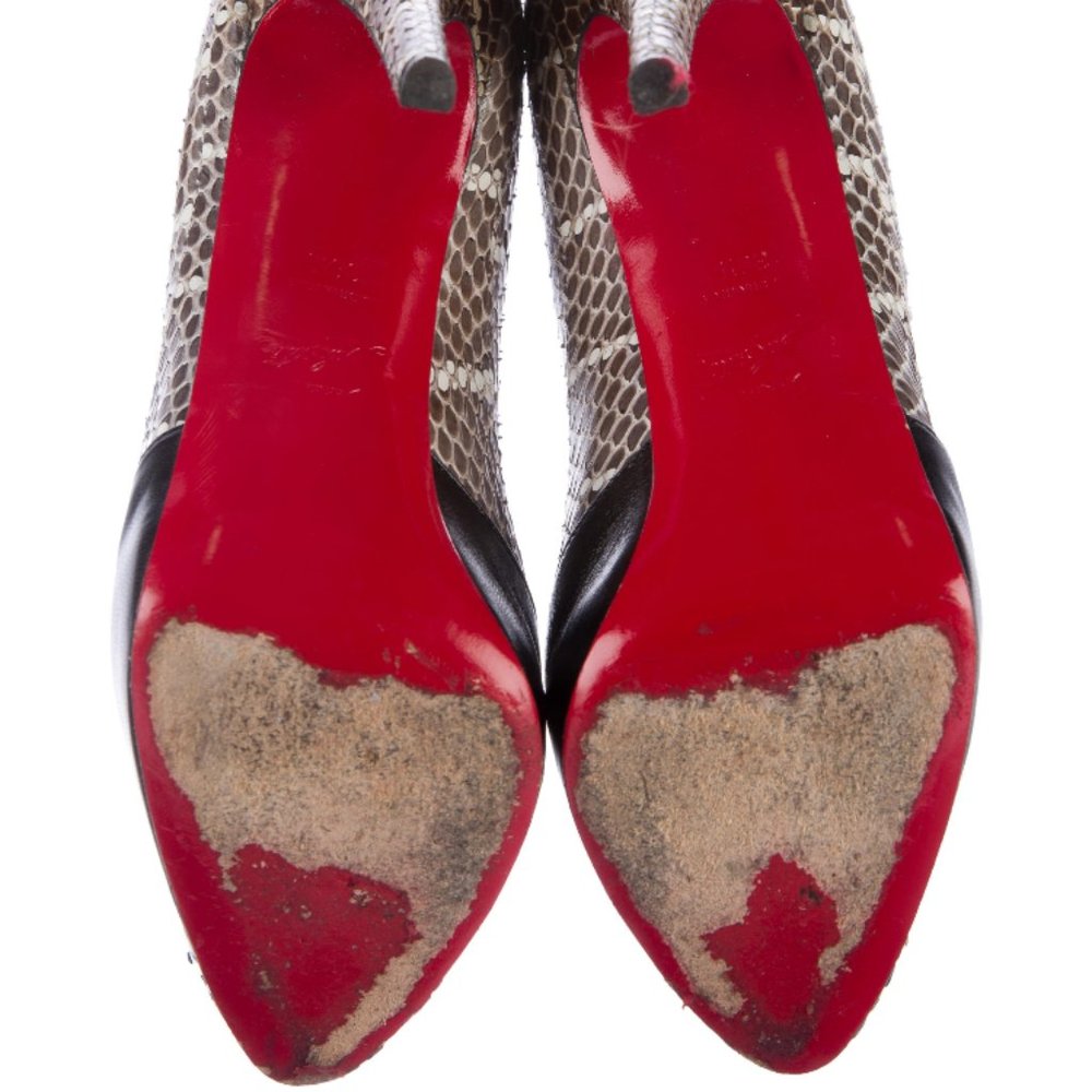 Christian Louboutin Maggie Snakeskin Platform Pump 140 Womens size 38.5 - Picture 5 of 5